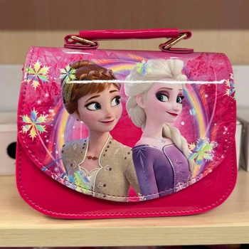 Сумка дитяча для дівчинки через плече Frozen «Холодне серце» 17×13×6 см малинова