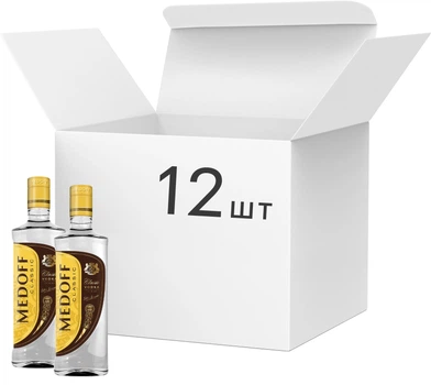 Упаковка горілки Medoff Classic Експортна 0.5 л 40% х 12 шт (4820179282603)