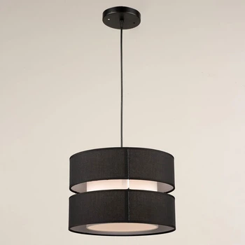 Люстра подвесная c абажуром Light House SRS-20650/1H BK черная