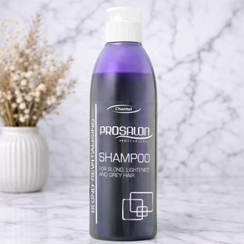 Восстанавливающий шампунь для светлых и седых волос - Prosalon Hair Care Light and Gray Shampoo 500g