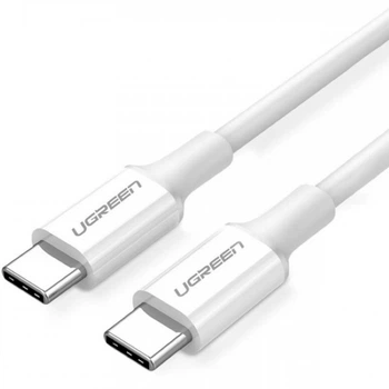 Кабель UGREEN US300 Type-C - Type-C 100W 5A Cable 1 m White (60551)