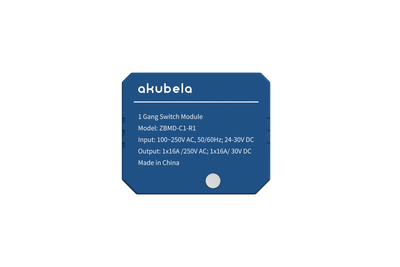 1 канальний вимикач AKUBELA ZigBee ZBMD-C1-R1