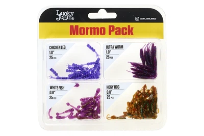 Набор силиконовых приманок Lucky John Mormo Pack 0.8-1" (100шт/уп), цвет: 005SET (4308594001)