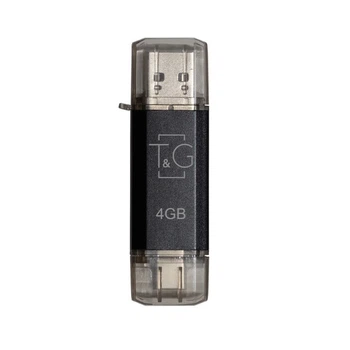 Флеш-накопитель USB 4GB Type-C T&G 009 Star Series Black (TG009TC-4GBK)