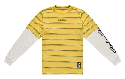 Джерсі TLD SKYLINE FAKIE RIDE LS TEE; STRIPE [BUTTER] XL (OBOD_332260005)