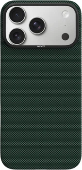 Etui plecki Yaxo Aramid Fiber Ultra Slim Case do Apple iPhone 17 Pro Tropic Green (YMAAFUSKCI17P01GR)