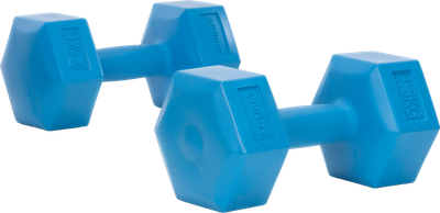 Гантели Actiget Hex 2 x 2.5 кг Синие (ACT0160)