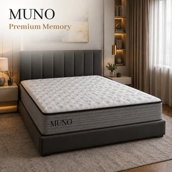 Матрац ортопедичний MUNO Premium Memory односпальний 70x190 см пружинний PocketSpring середньої жорсткості для ліжка