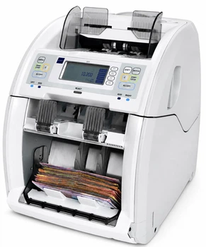 Счетчик Денег Профессиональный GLORY GFS-120 2022–2024 КАК НОВЫЙ, Мультивалютный, Сумма по Номиналам, CIS/IR, USB/RS
