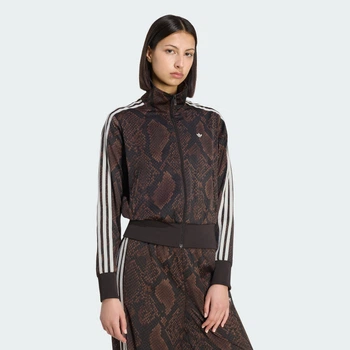 Женская олимпийка SATIN SNAKE PRINT FIREBIRD adidas KX1884 (XS) коричневый (4069995932860)