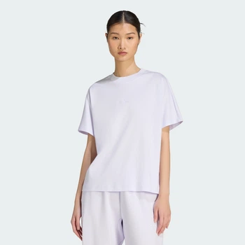 Женская футболка SOFT LUX LOOSE adidas KF4717 (XL) фиолетовый (4069993690946)