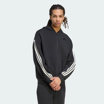 Мужская толстовка ADIDAS KIT 3-STRIPES FULL-ZIP adidas KW2367 (L) черный (4069991495031)