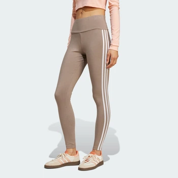 Жіночі легінси 3-Stripes adidas JD4982 (S) коричневий (4067906204174)