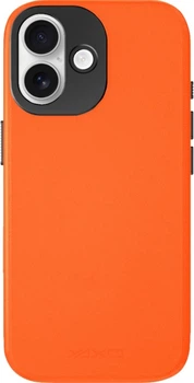 Etui na smartfon Yaxo Leather Gear Slim Case do Apple iPhone 17 Magma Orange (YMALGSLCI1701OR)
