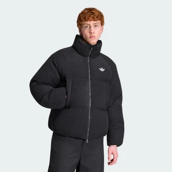 Мужская куртка CORDUROY PUFFER adidas KR7209 (S) черный (4068817733722)