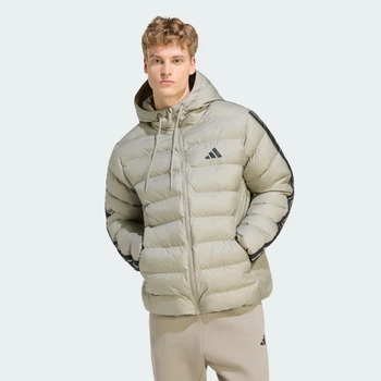 Мужская куртка Essentials CLIMAWARM 3-Stripes Synthetic Down adidas KF2694 (L) зеленый (4068804793333)