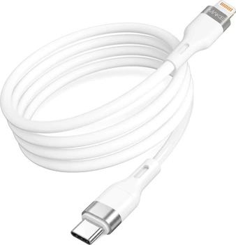 Кабель Make Type-C to Lightning 30W 1 м Silicone White (MCB-LS1WH)