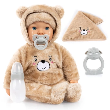 Lalka Bobas Piccolina Magic Tears z akcesoriami 42 cm Beżowa 94230AB (4003336421293)