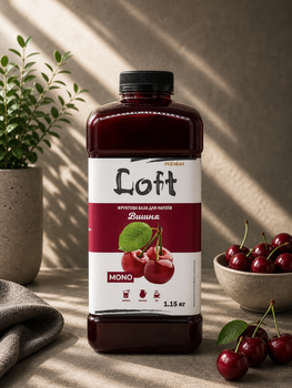 Концентрат напитка Вишня Loft 1150 г для лимонадов и Bubble Tea