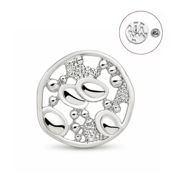 Значок-пин BROCHE брошь Медицина Молекула крови серебристый BRGV115552