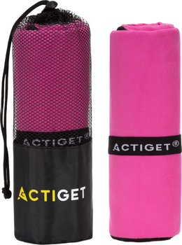 Полотенце микрофибра Actiget Спортивное 180 x 100 см Розовое (ACT0187)