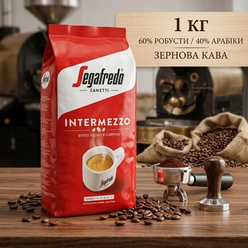 Кава в зернах Segafredo Intermezzo 1 кг