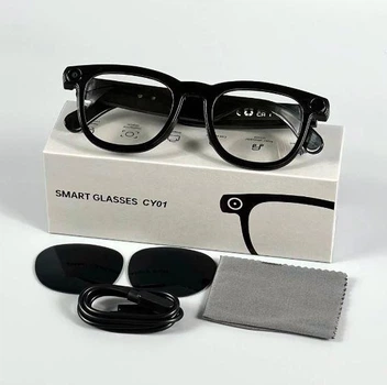Смарт-окуляри Smart AI Glasses CY01 з фото та відеозйомкою HD-камера + додаткові лінзи (2Gb, 4Gb)