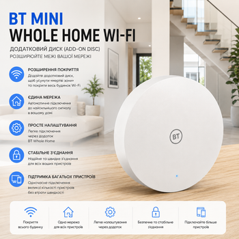 Дополнительный диск BT Mini Whole Home Wi-Fi (Add-on Disc): расширяйте границы вашей сети