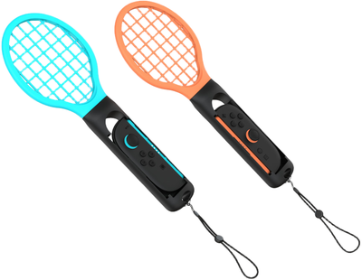Тримач Yaxo для Joy-Con Tennis Pro Set на NS/NS2 Inferno Orange/Hydro Blue (YGTPSJCH01CM)