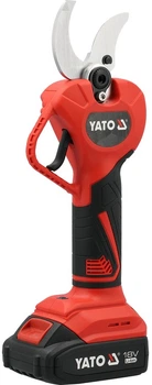 Аккумуляторный секатор Yato с аккумулятором 2 А·ч и зарядным устройством 18 В 40 мм бесщеточный YT-828382 (5906083125874)