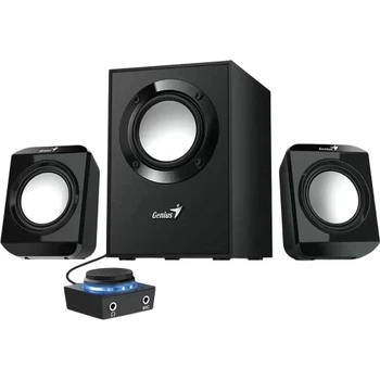 Колонки 2.1 SW-2.1 300 II, Black, 10 Вт (2 x 3.25 Вт + 3.5 Вт) 3.5 мм Genius (teh0029037)