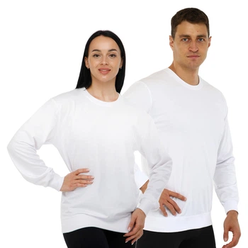 Лонгслів спортивний LIDONG LD-806 (бавовна, махра, 2XL, Білий)