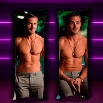 Дакімакура 105х35 см Райан Гослінг Барбі Кенн Ryan Gosling Ken and Barbie Подушка з наволочкою двухстороння