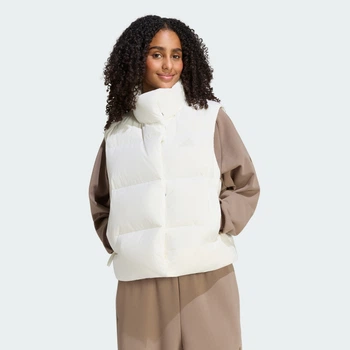 Женский жилет HELIONIC DOWN PUFFER adidas KG1504 (L) белый (4068804730369)