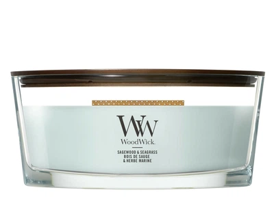 Ароматична свічка Woodwick Ellipse Sagewood & Seagrass 453 г