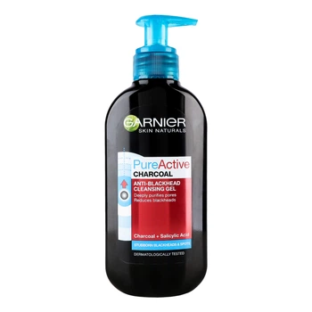 Очищуючий гель Garnier Pure Active з вугіллям проти чорних цяток для шкіри обличчя 200 мл (3600541894358)