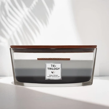 Ароматична свічка Woodwick Ellipse Trilogy Warm Woods 453 г (76911E)