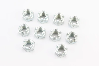 Гайка корончатая М16x2 DIN935, класс 8, к-кт 10 шт, Україна