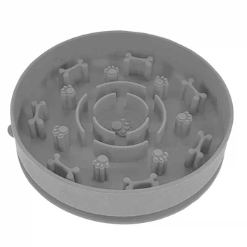 Миска для медленного кормления для собак Nobby Anti-Snare Bowl серая Ø 16x4 см 220 мл 51957