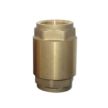 Обратный клапан усиленный 1"F×1"F латунь 0,393 кг