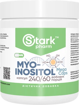 Інозитол Stark Pharm Myo-Inositol (міо-інозитол) 500 мг 240 капсул (6738)
