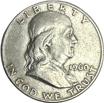 Колекційна срібна монета “½ Dollar – Half Dollar, Франклін” 12,5 г 1948-1963 роки