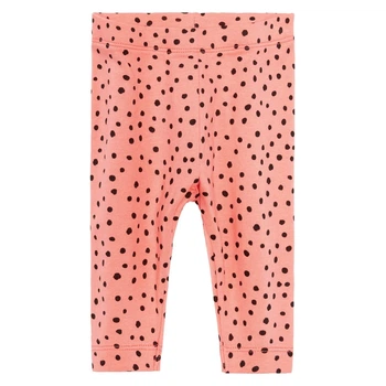 Лосини бавовняні з принтом для дівчинки Lupilu LYCRA® 379424 074-80 см (6-12 months) кораловий