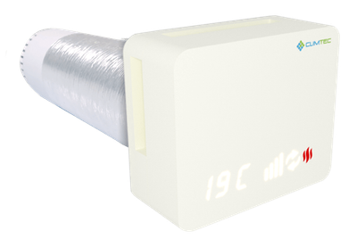 Рекуператор CLIMTEC Optima 100 Standard, до 15 м², Телегрей 4 (RAL 7047), 40 м³/год
