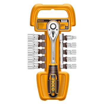Набор насадок торцевых с трещоткой 1/2" 12 шт. INGCO INDUSTRIAL