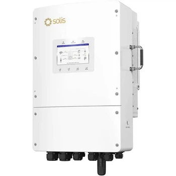 Гібридний інвертор SOLIS S6-EH3P10K02-NV-YD-L, трифазний, 10кВт (2/3 MPPT 200 - 850V, струм заряду акб 220A, DC 40-60V ) 42 кг,430×60