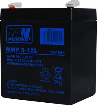 Akumulator MW Power VRLA AGM MWP 5-12L 12V 5Ah (5902135121122)