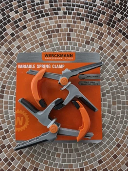Пара пружинный зажим Werckmann Variable Spring Clamp регулируемый 75 мм, усилие 3.6 кг