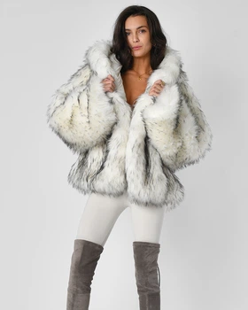 Шуба з еко хутра жіноча X-Woyz LS-8958-36 57176 ONE SIZE молочний