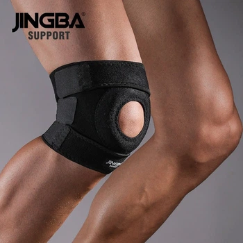Бандаж на колено с открытой коленной чашкой Jingba Support 9038 Black (U43001)